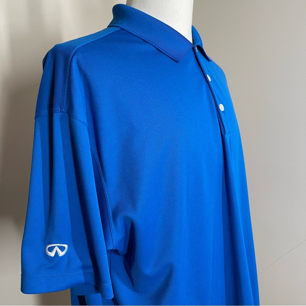 Infiniti Nike Golf Men Dri-Fit-XXL-Micro Pique Lightweight Royal Blue Polo Shirt